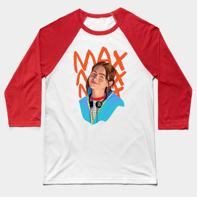 Max Mayfield Stranger Things Baseball T-Shirt by Laksana Ardie Store